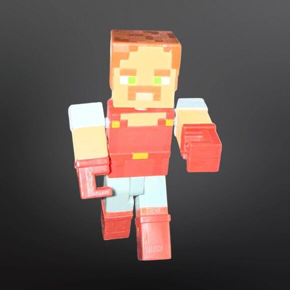 2019 Minecraft Dungeons Hal Figure Battle Figure Loose 3.5” B10 - Picture 5 of 7